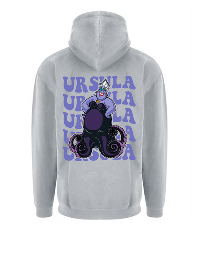 "Ursula" Front & Back Print Longline Unisex Hoodie