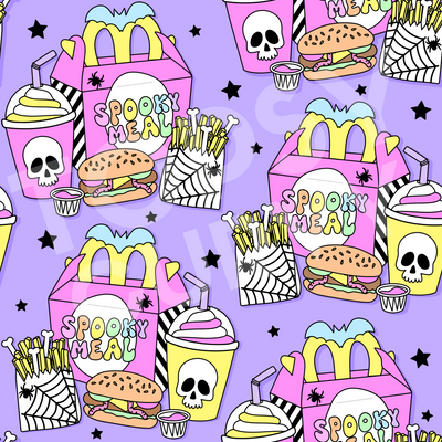 Spooky Meal 2-Way Pocket Skater Dress