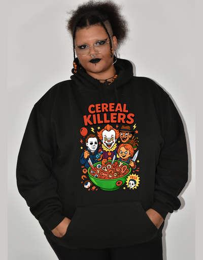Black "Cereal Killer" Standard Unisex Hoodie