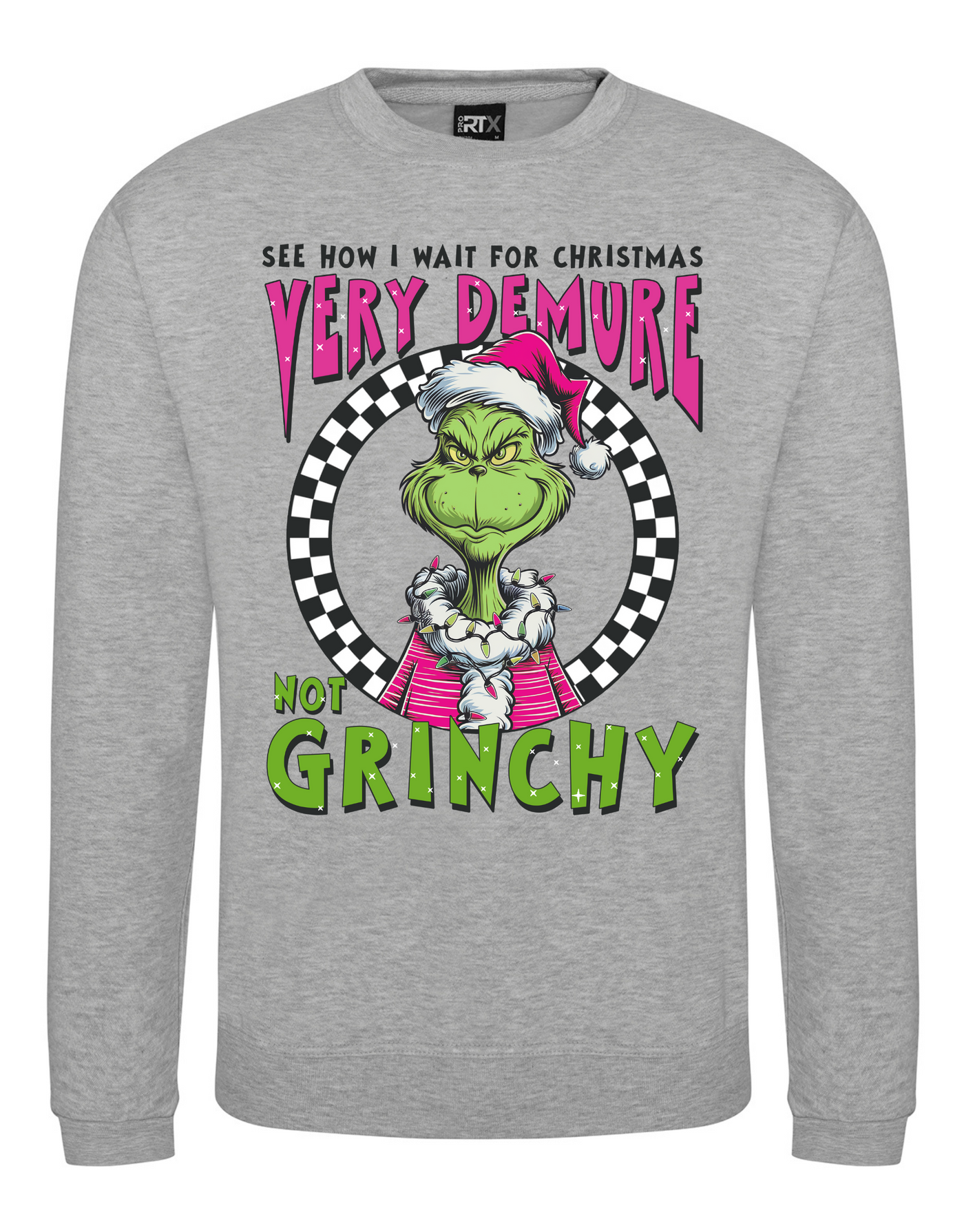 Light Grey "Not Grinchy" Unisex Sweatshirt