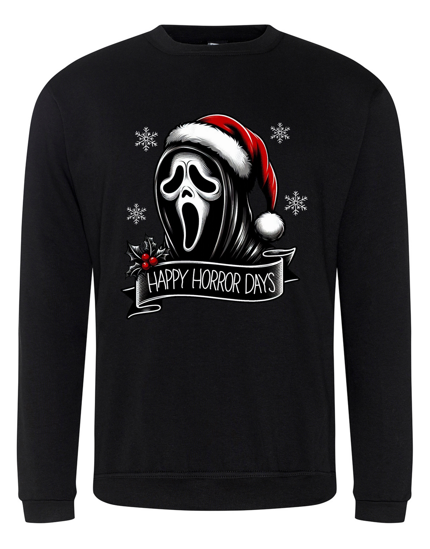 Black "Happy Horror-days" Unisex Sweatshirt