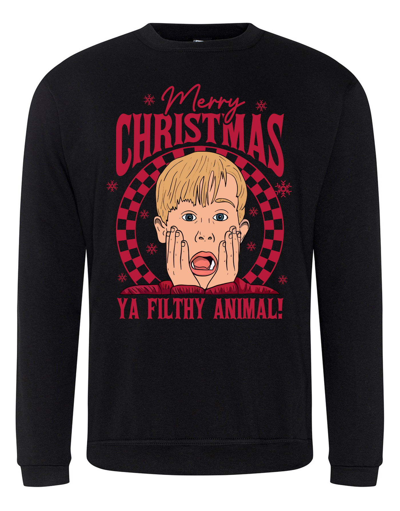 Black "Filthy Animal" Kevin Unisex Sweatshirt