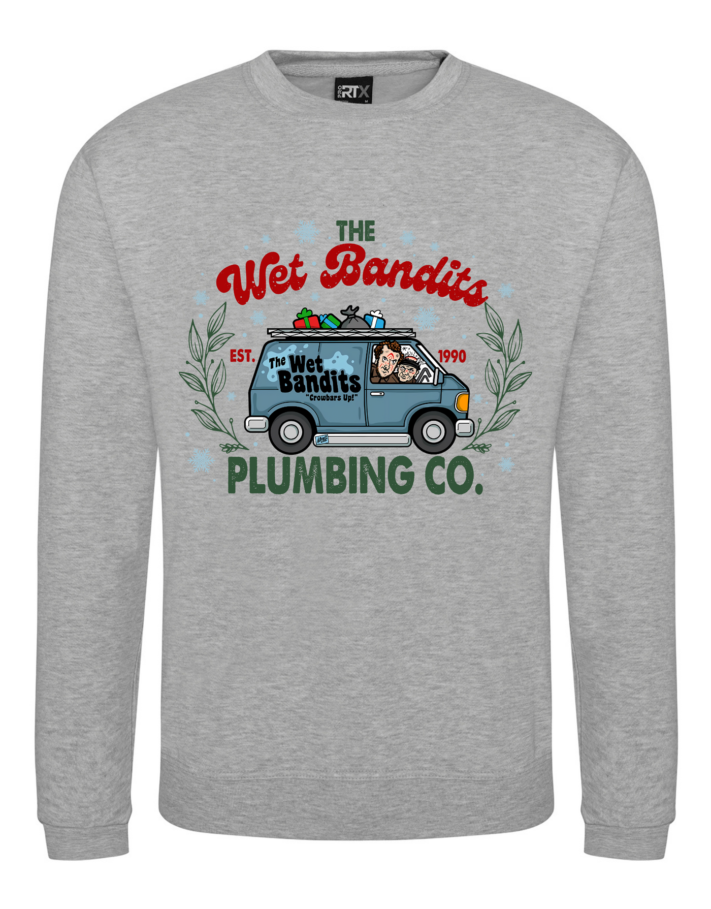 Light Grey "Wet Bandits Plumbing" Unisex Sweatshirt