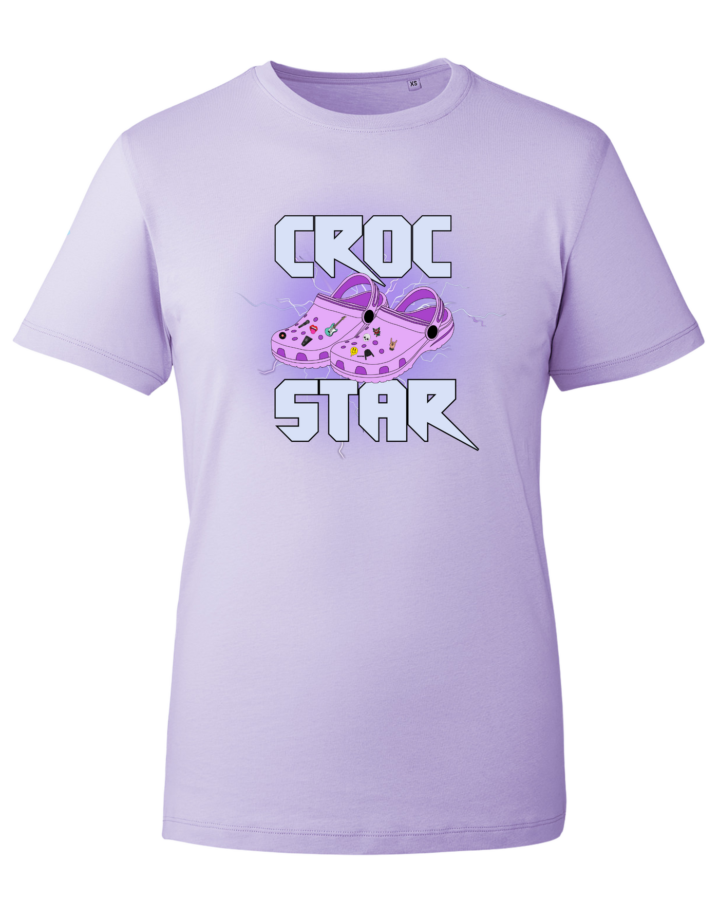 Lilac "Croc-Star" Unisex Organic T-Shirt