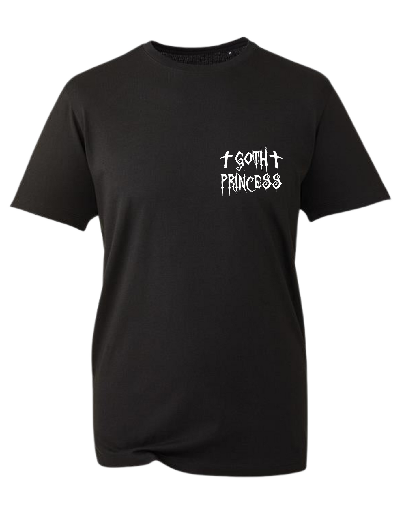 Black "Goth Princess" Pocket Unisex Organic T-Shirt