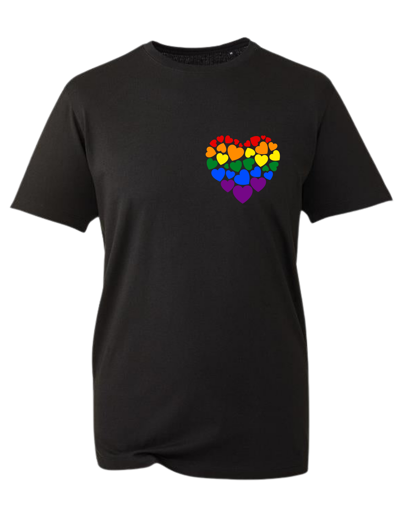 Pride Rainbow Heart Unisex Organic T-Shirt