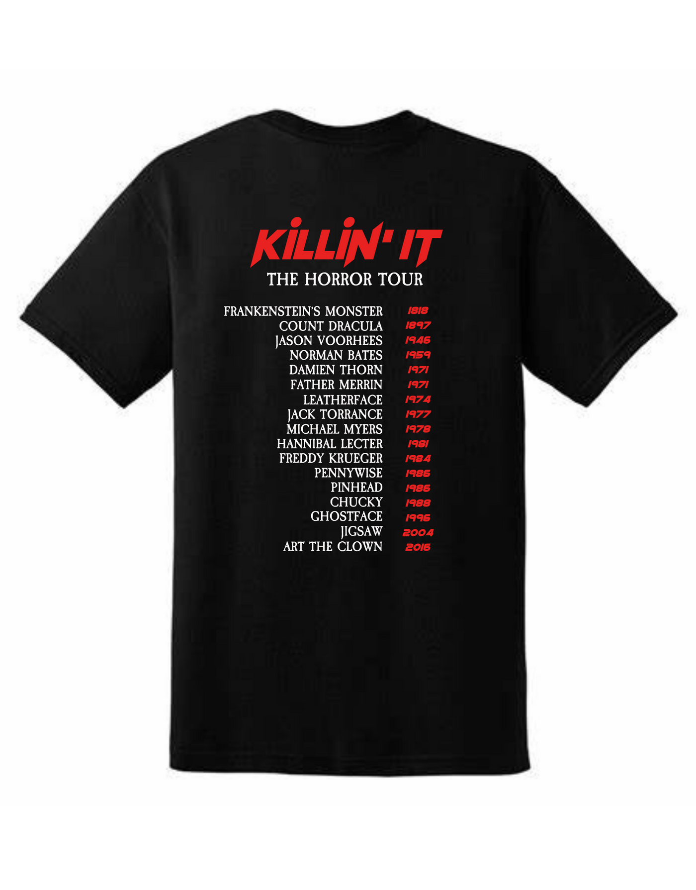 Black "Killin' It" Front & Back Unisex Organic T-Shirt
