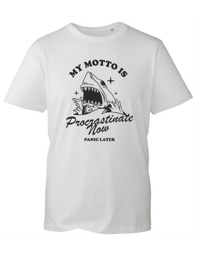 "Procrastinate Now" Unisex Organic T-Shirt