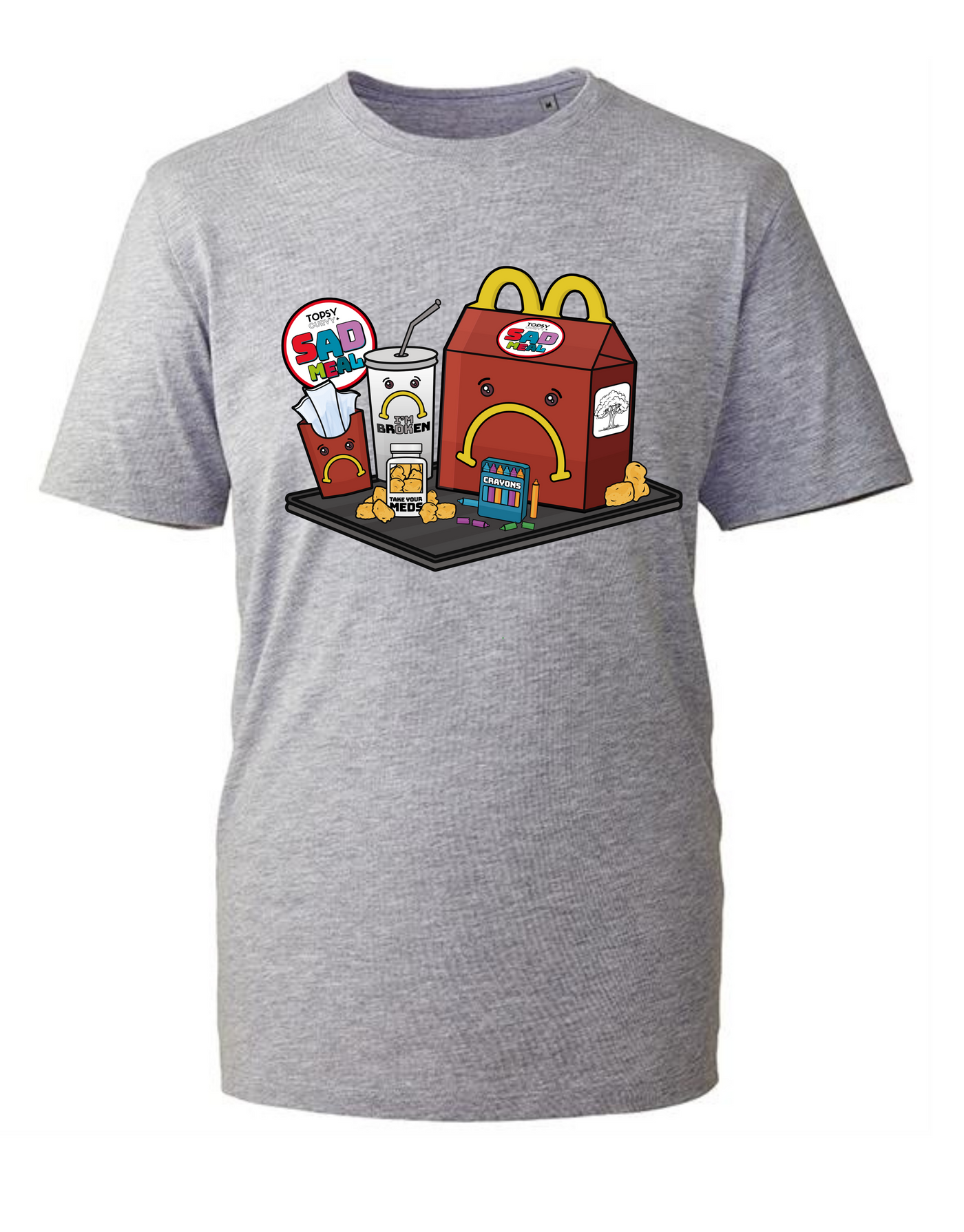 "Sad Meal" Unisex Organic T-Shirt