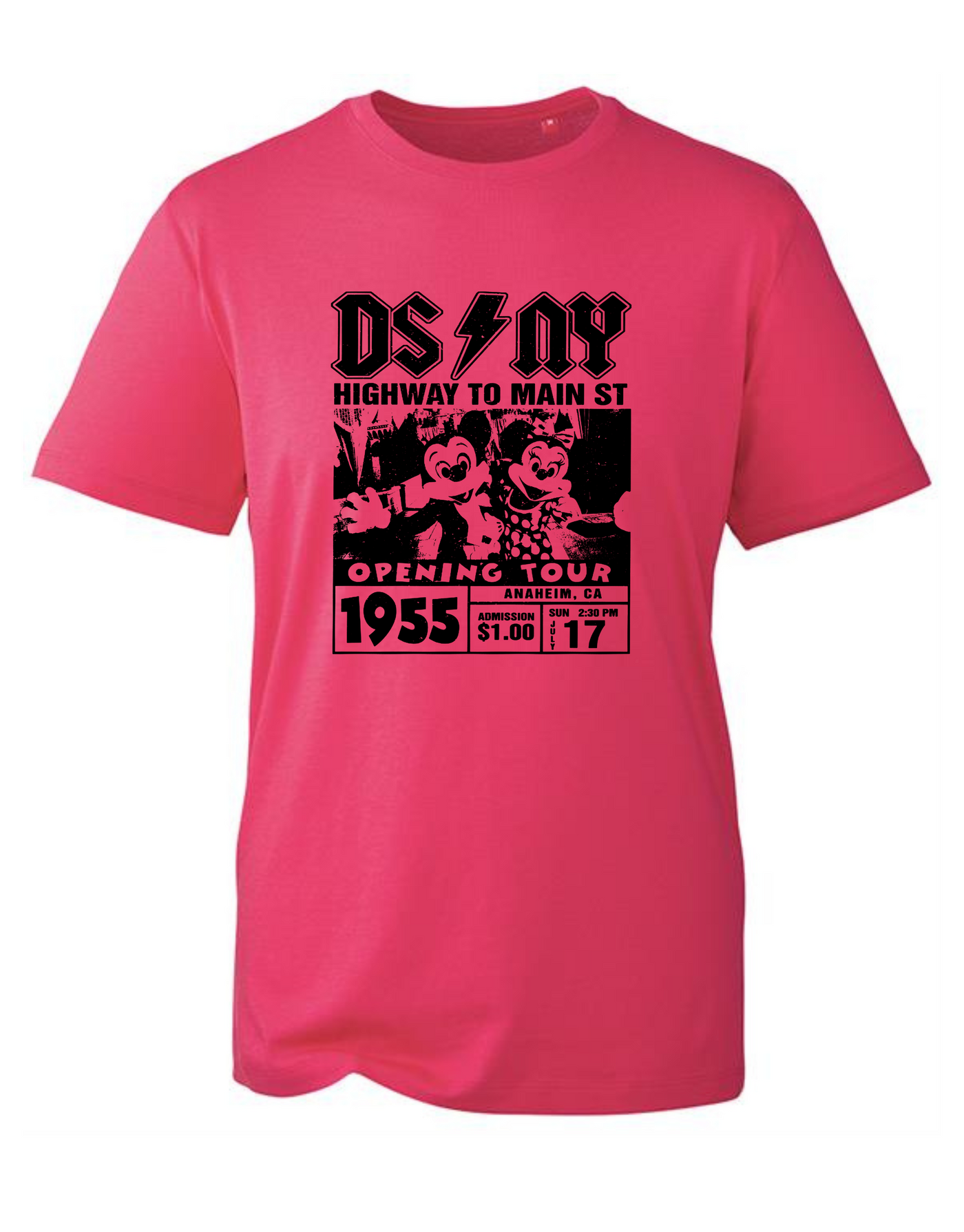 "DS-NY" Front & Back Print Unisex Organic T-Shirt
