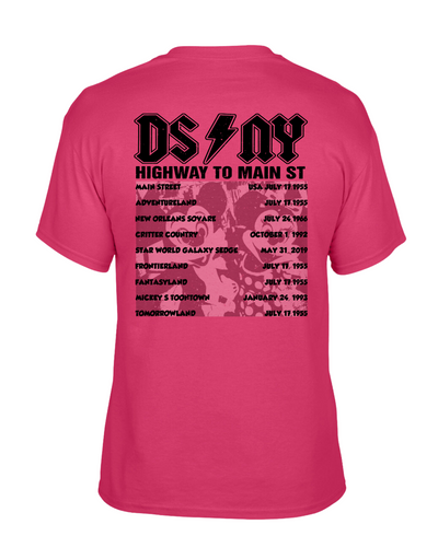 "DS-NY" Front & Back Print Unisex Organic T-Shirt
