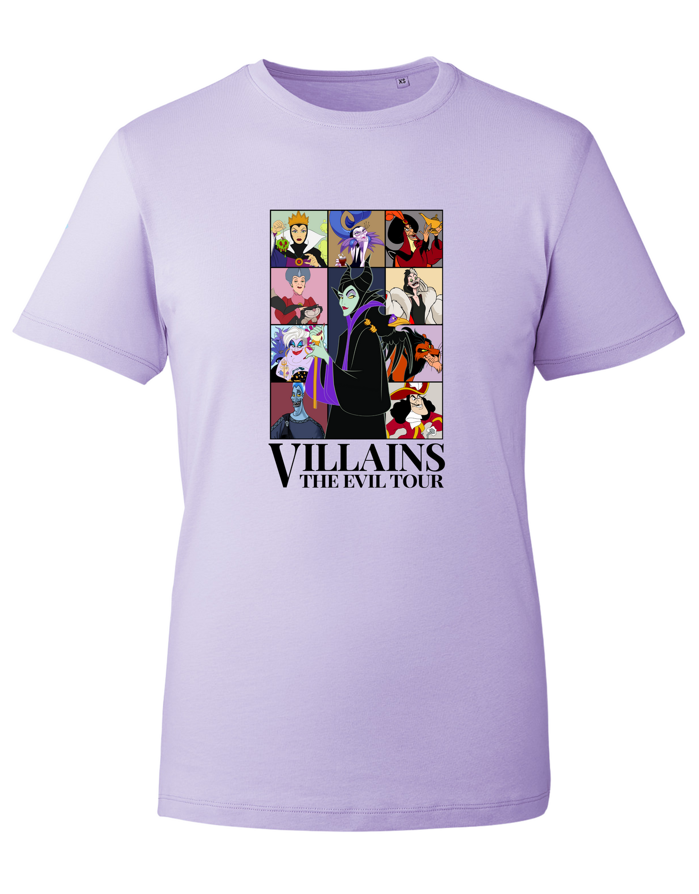 "Villains Tour" Front & Back Print Unisex Organic T-Shirt