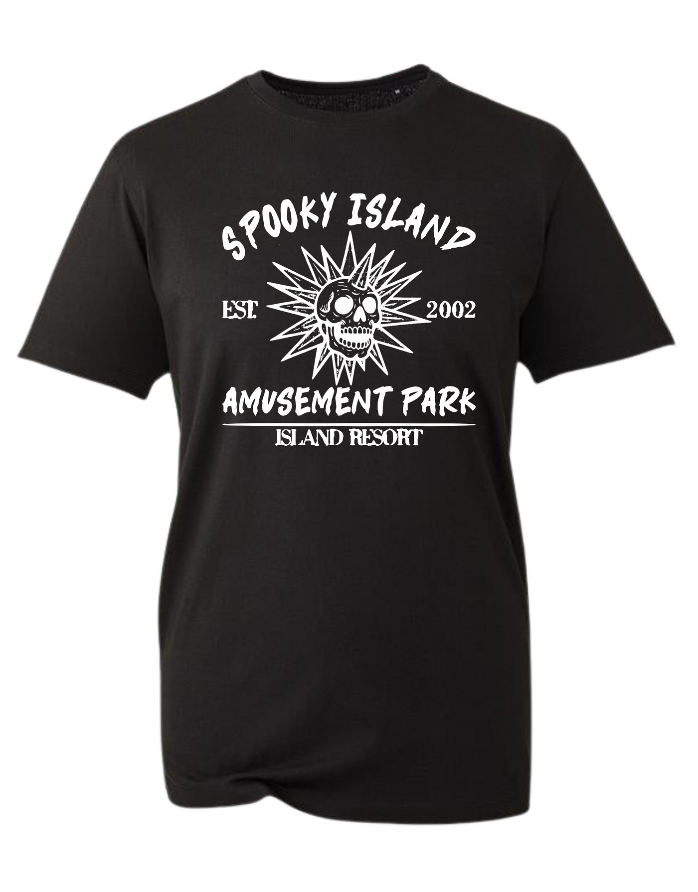 Black "Spooky Island" Unisex Organic T-Shirt