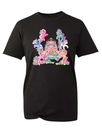 Retro Ponies Unisex Organic T-Shirt