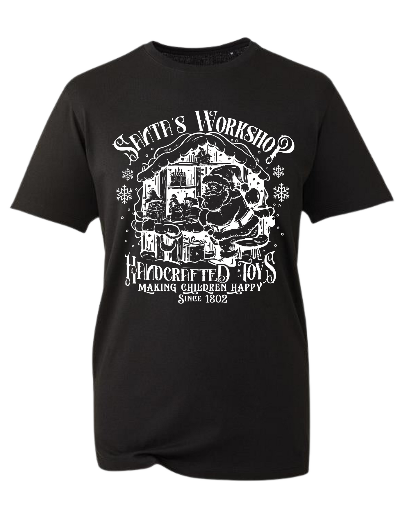 "Santa's Workshop" Unisex Organic T-Shirt