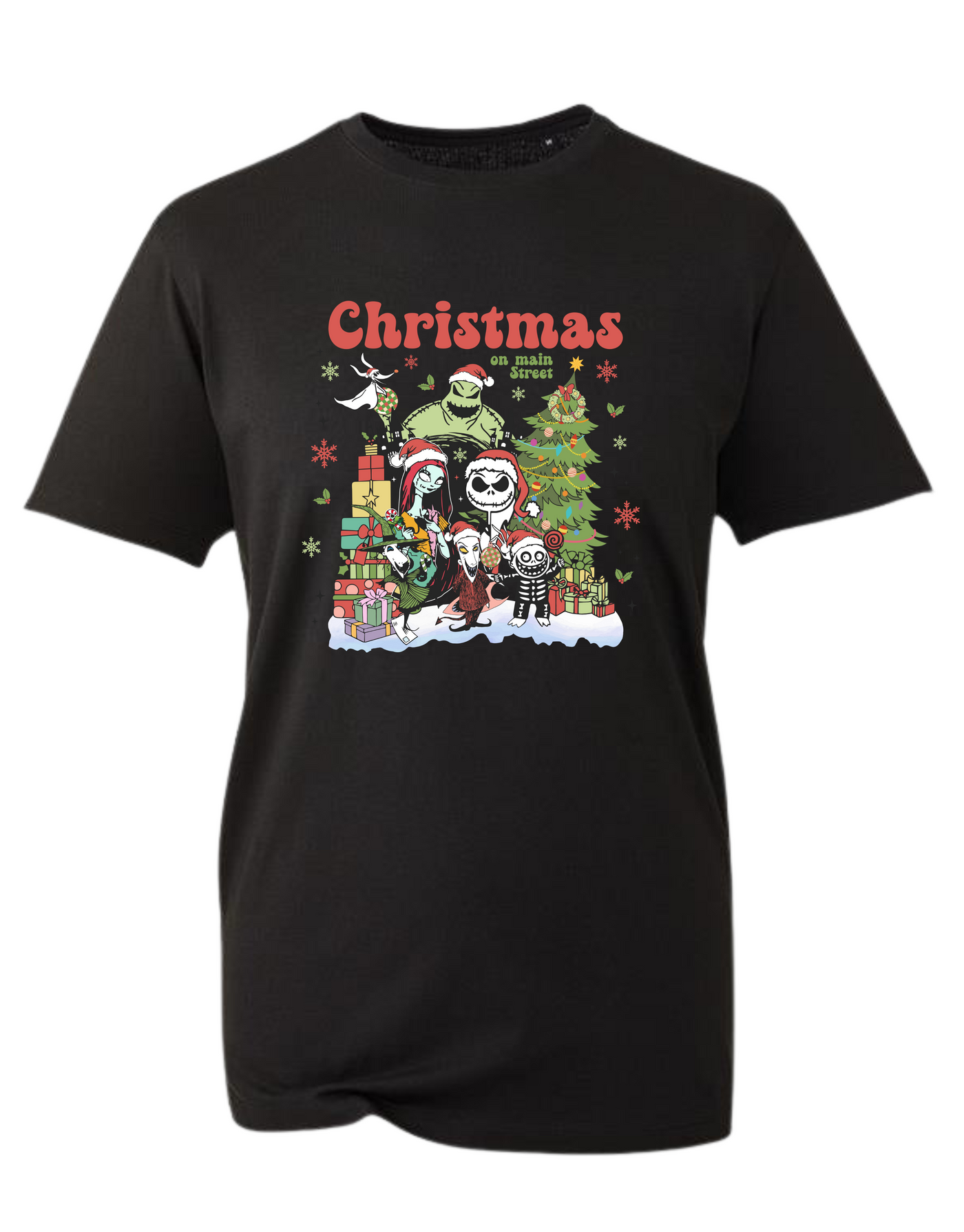 "Christmas On Main St" Unisex Organic T-Shirt