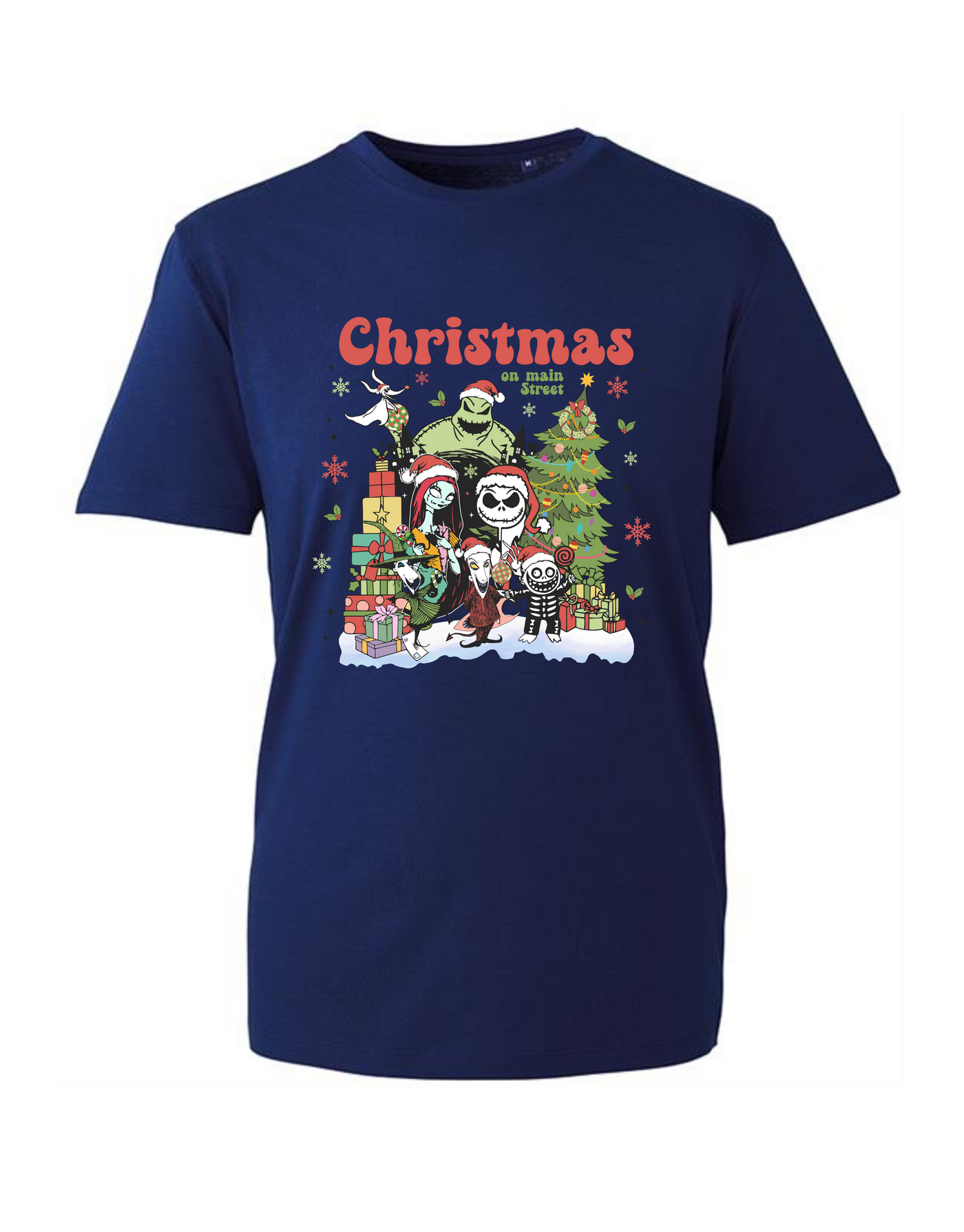 "Christmas On Main St" Unisex Organic T-Shirt