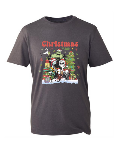 "Christmas On Main St" Unisex Organic T-Shirt