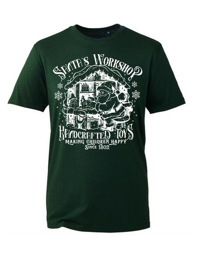 "Santa's Workshop" Unisex Organic T-Shirt