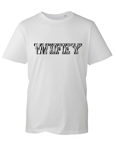 "Wifey" Varsity Print Unisex Organic T-Shirt