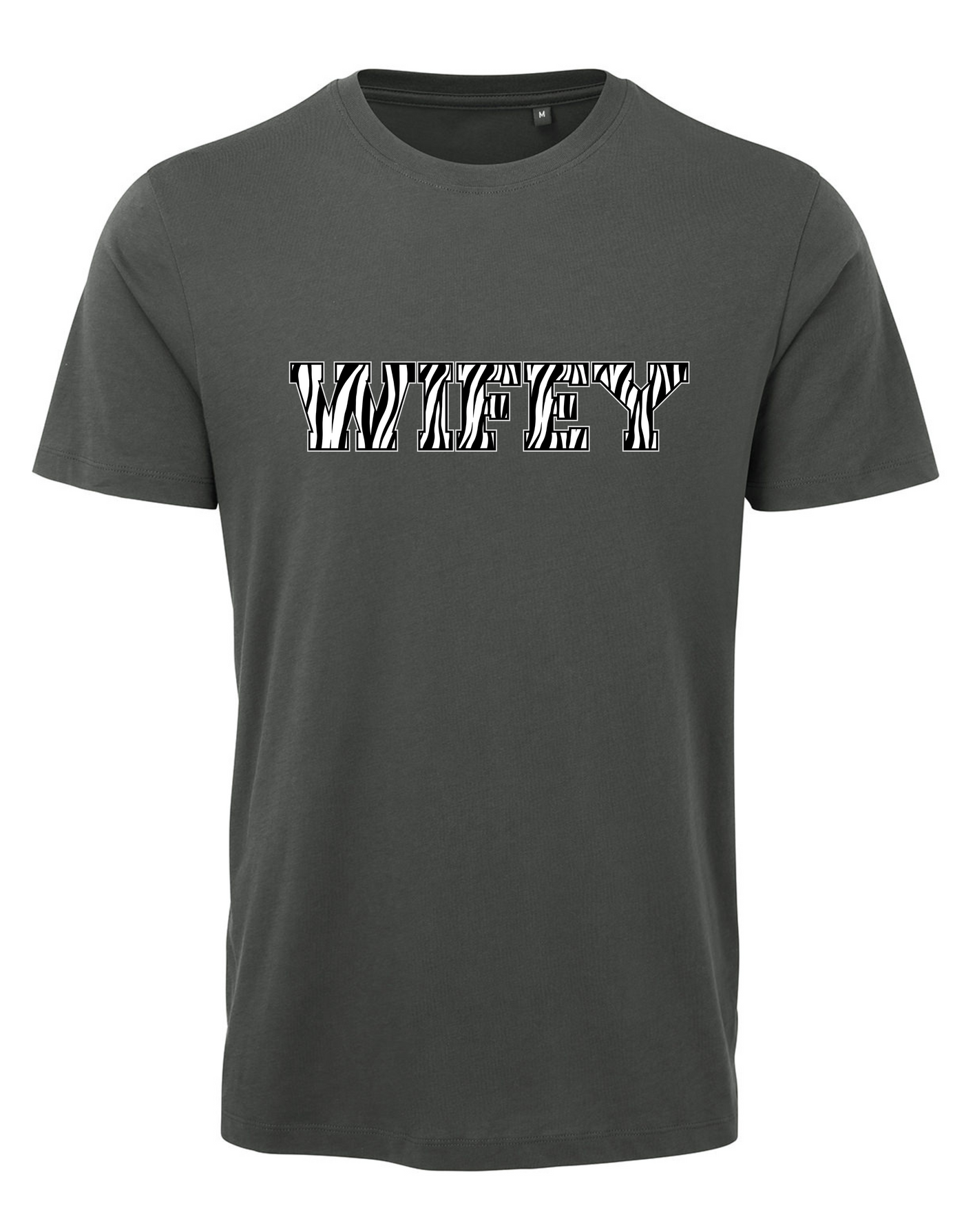 "Wifey" Varsity Print Unisex Organic T-Shirt