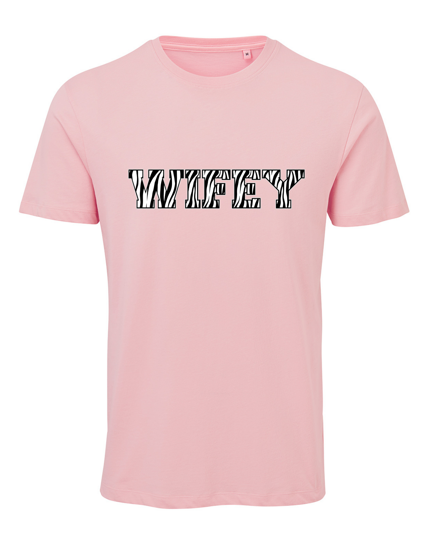 "Wifey" Varsity Print Unisex Organic T-Shirt