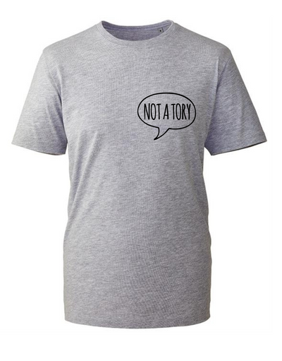 “Not A Tory” Pocket Unisex Organic T-Shirt