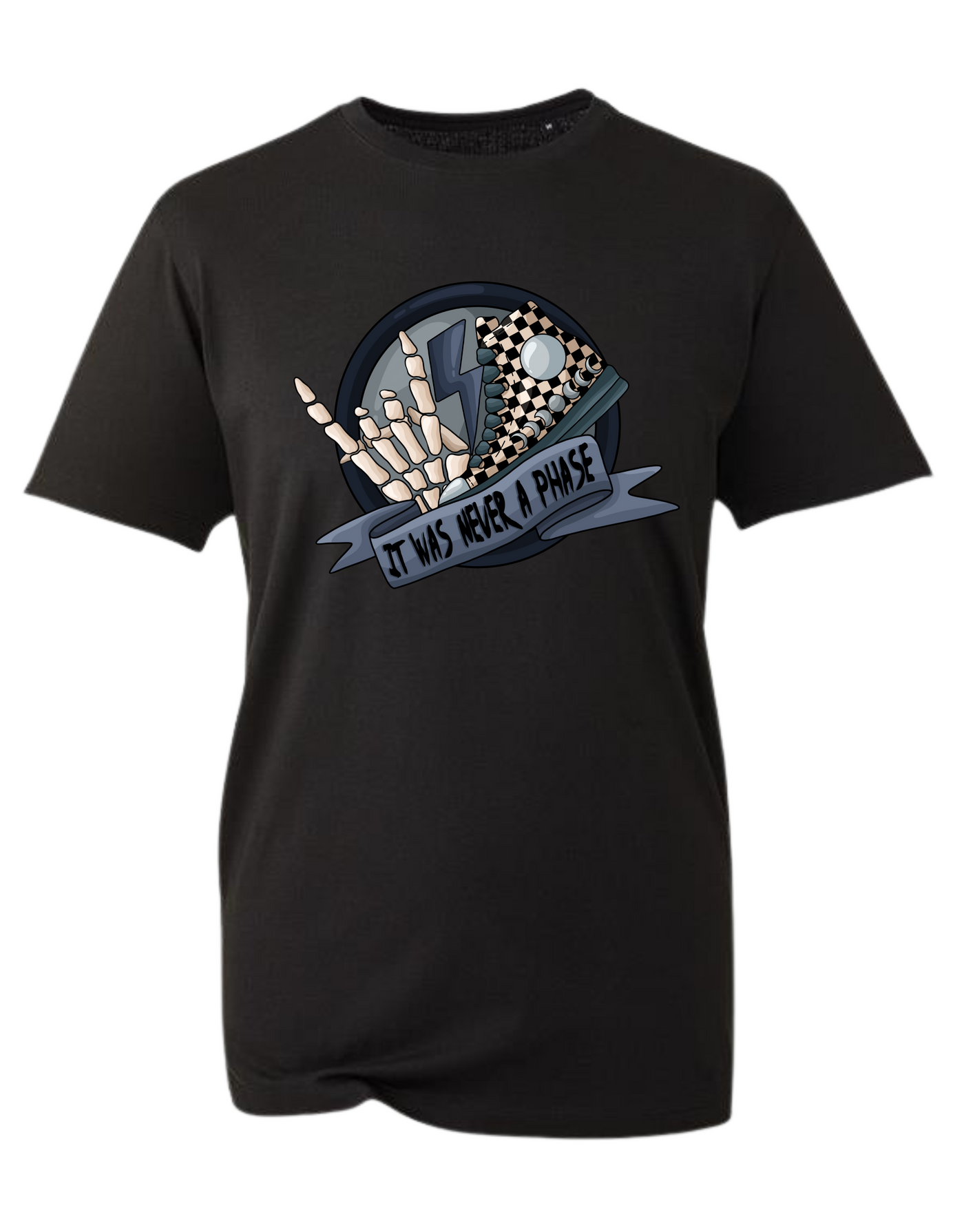 Black "It Was Never A Phase" Unisex Organic T-Shirt