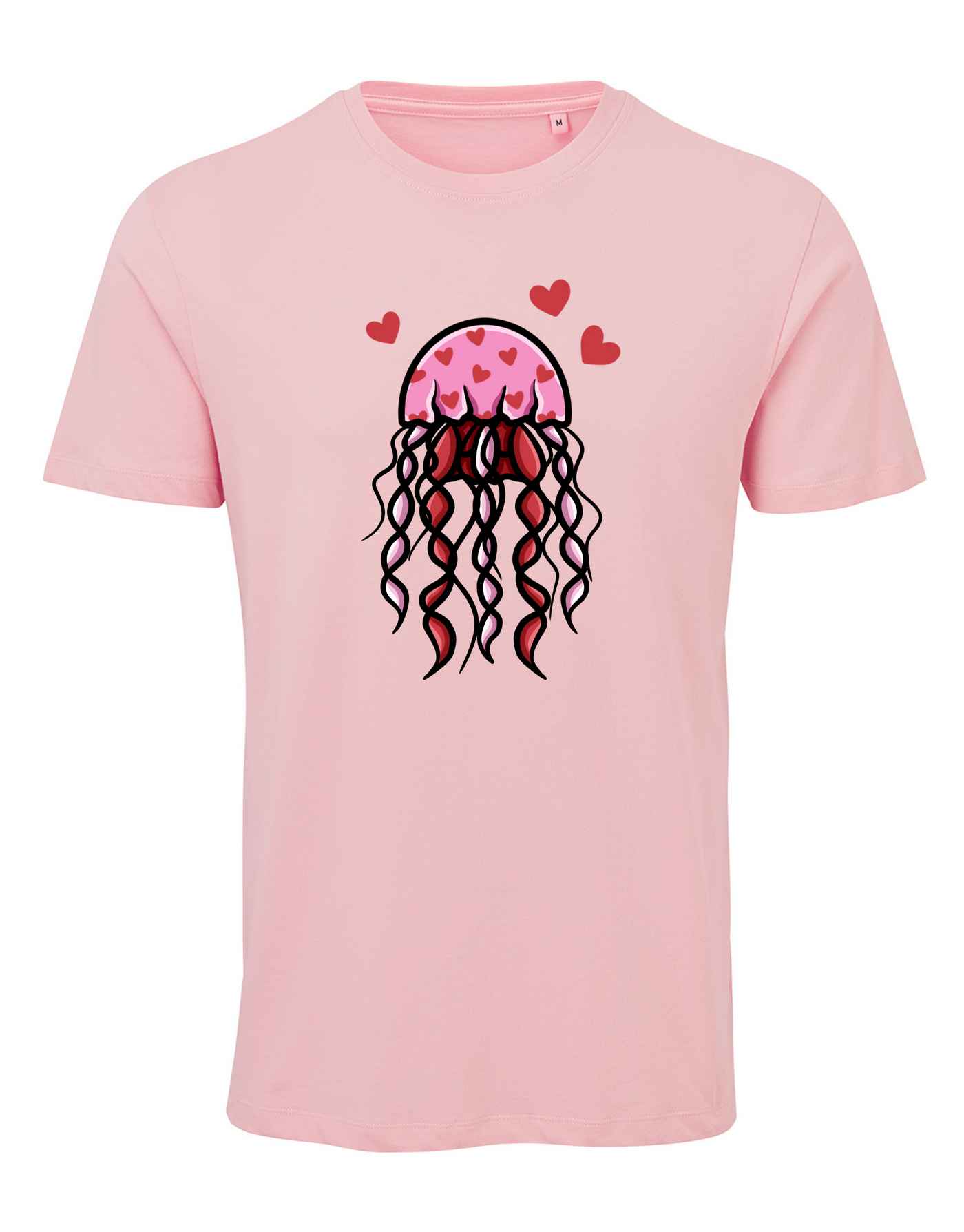 Light Pink Cupid Jellyfish Unisex Organic T-Shirt