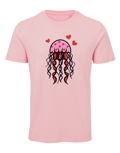 Light Pink Cupid Jellyfish Unisex Organic T-Shirt