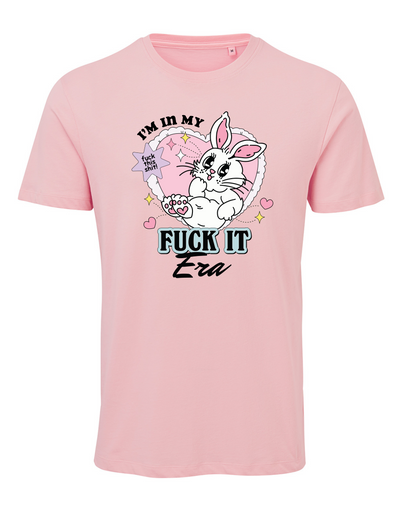 Light Pink "Fuck It Era" Unisex Organic T-Shirt
