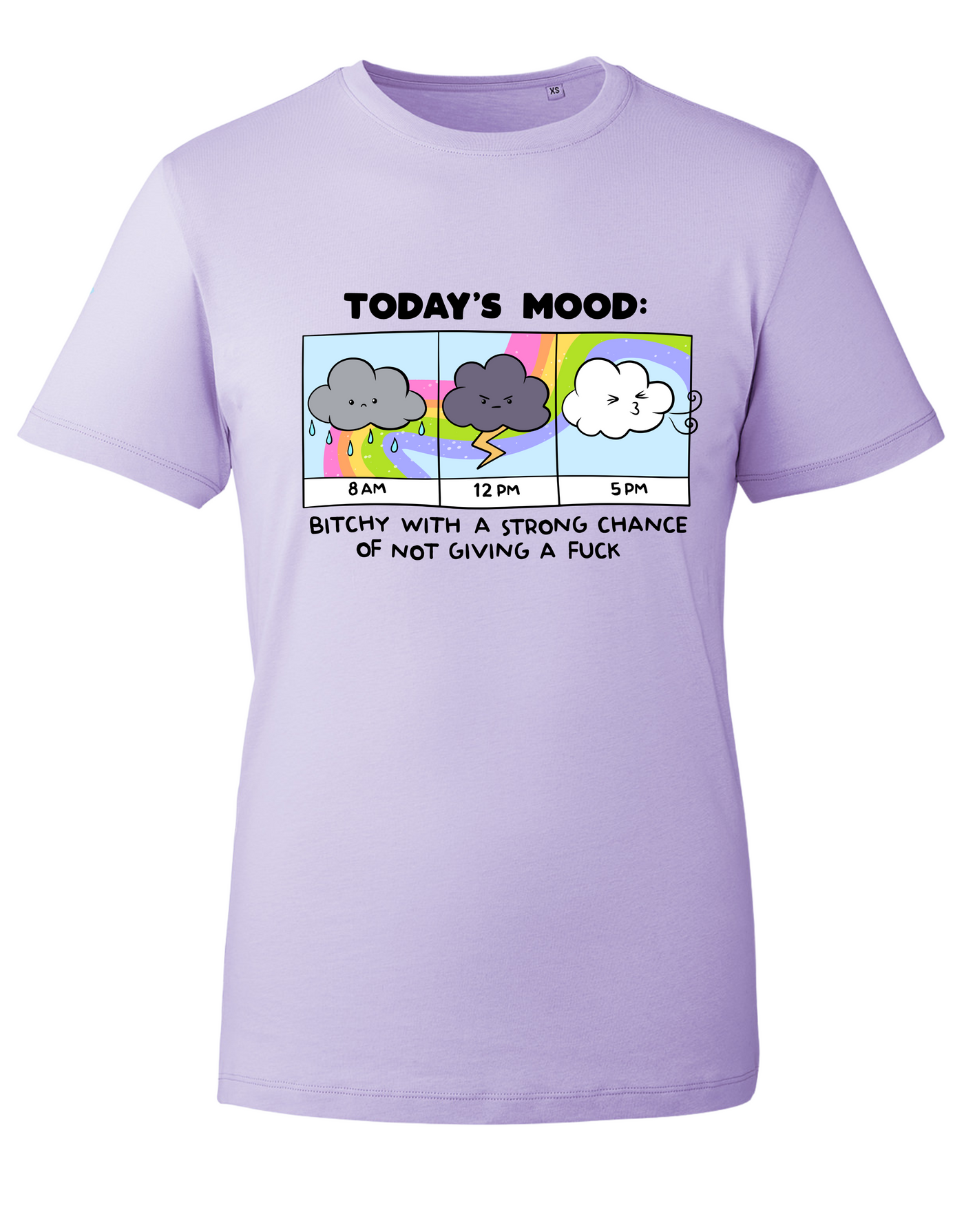 Lilac "Todays Mood" Unisex Organic T-Shirt