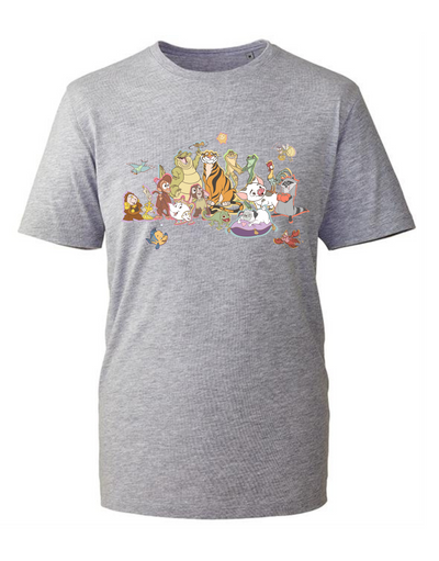 Light Grey Magical Buddies Unisex Organic T-Shirt