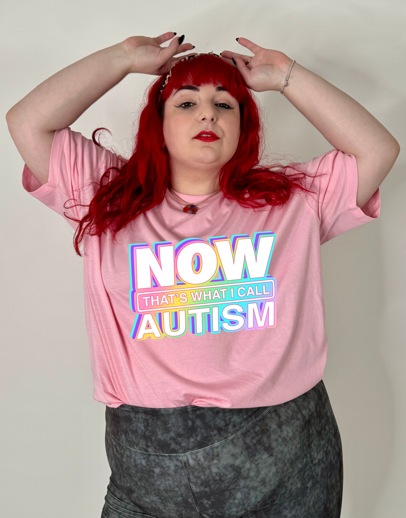 Light Pink "Now That's Autism" Unisex Organic T-Shirt