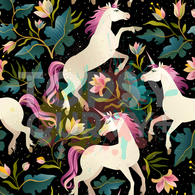 Unicorn Garden Angel Sleeve Pocket Maxi Dress