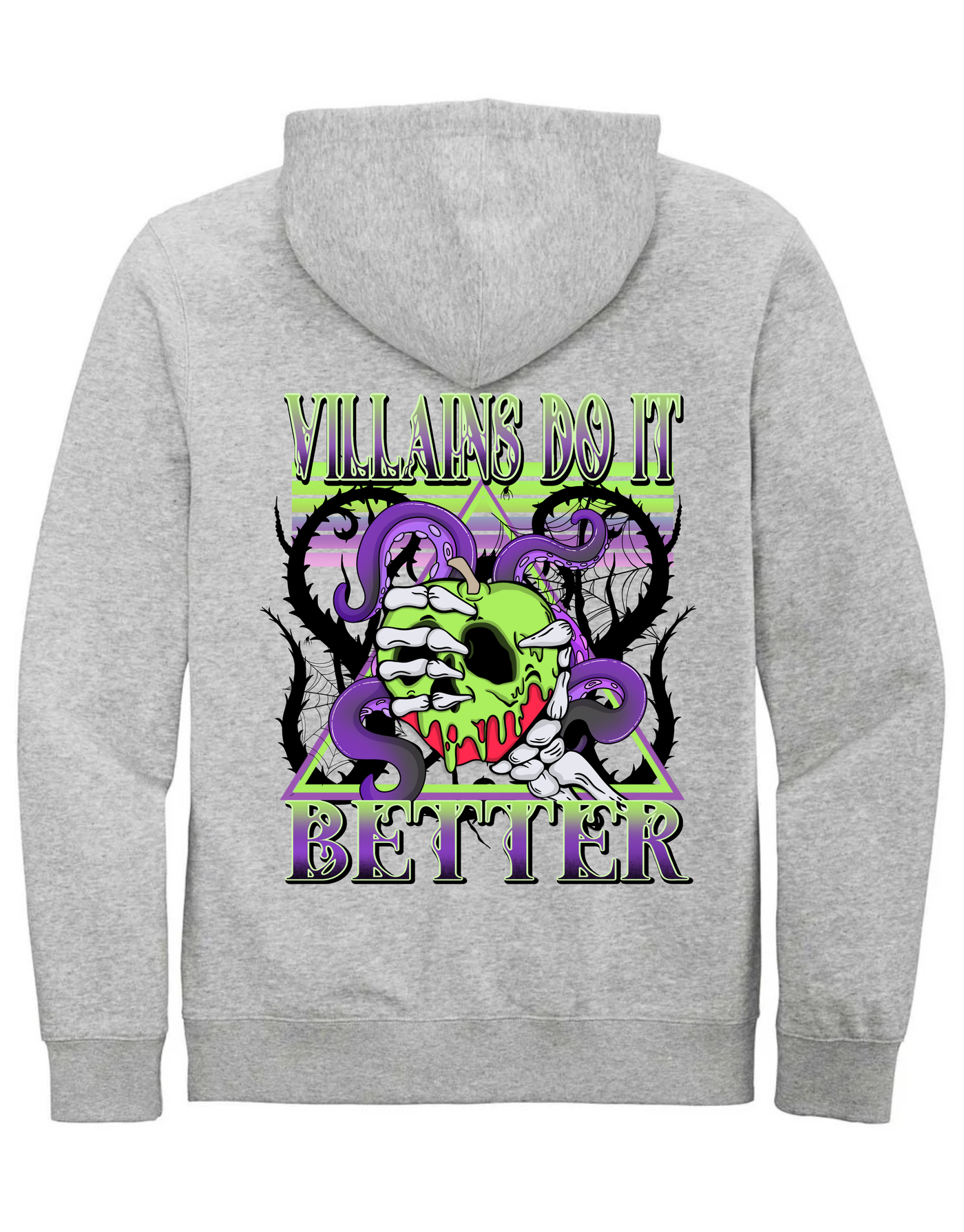 "Villains Do It Better" F&B Sleeve Print Standard Unisex Hoodie