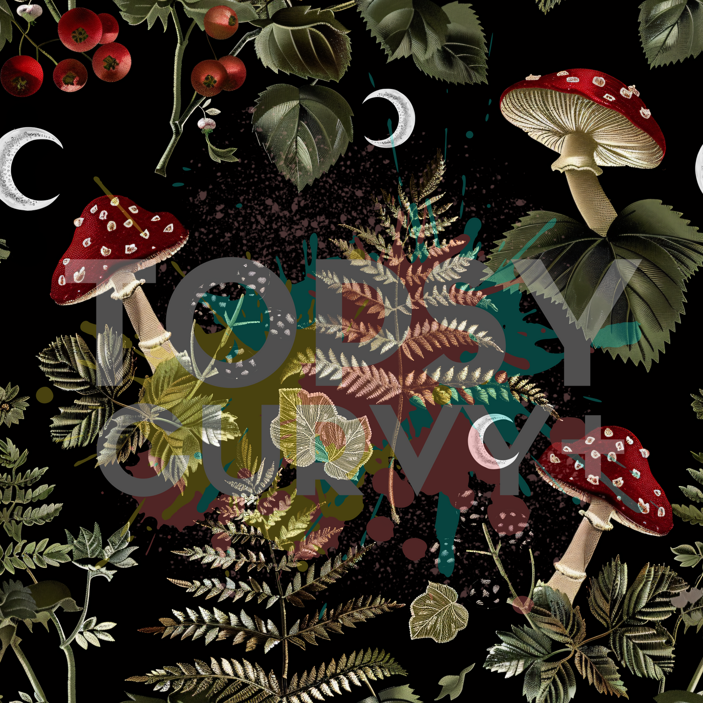 Woodland Witch V Neck Tiered Hem Top