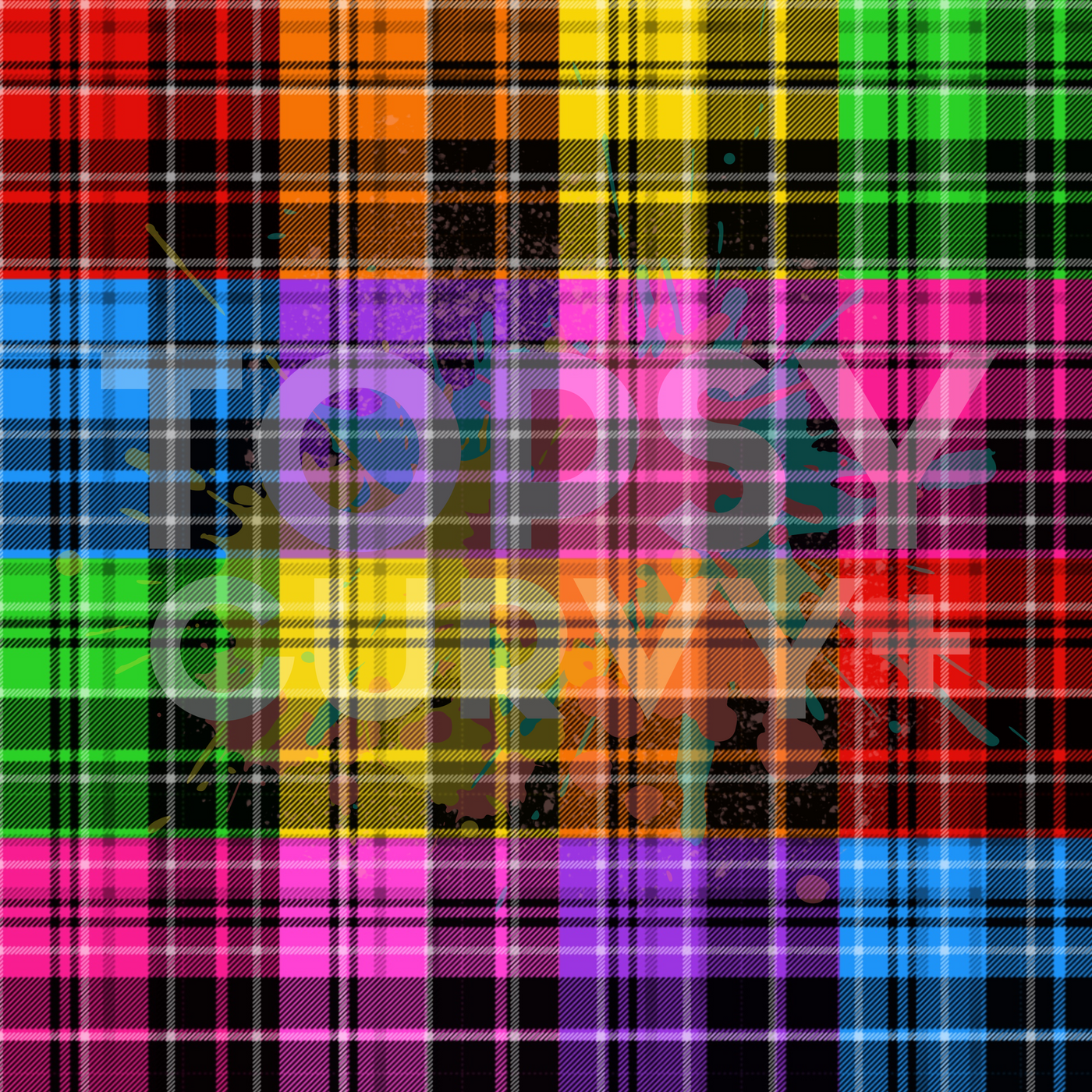 Trippy Tartan 2-Way Pocket Skater Dress