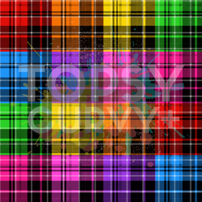 Trippy Tartan 2-Way Pocket Skater Dress