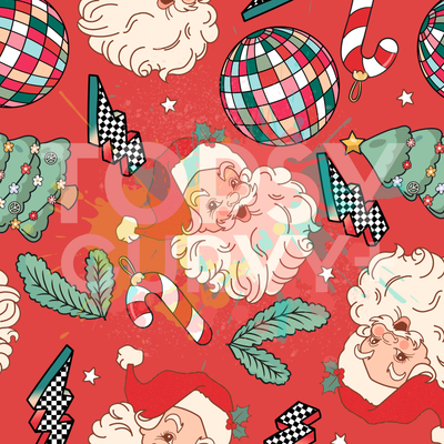 Retro Santa Supersoft Lounge Top