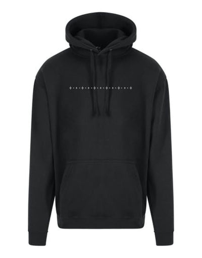 Black Front & Back "You're Too Close" Longline Unisex Hoodie