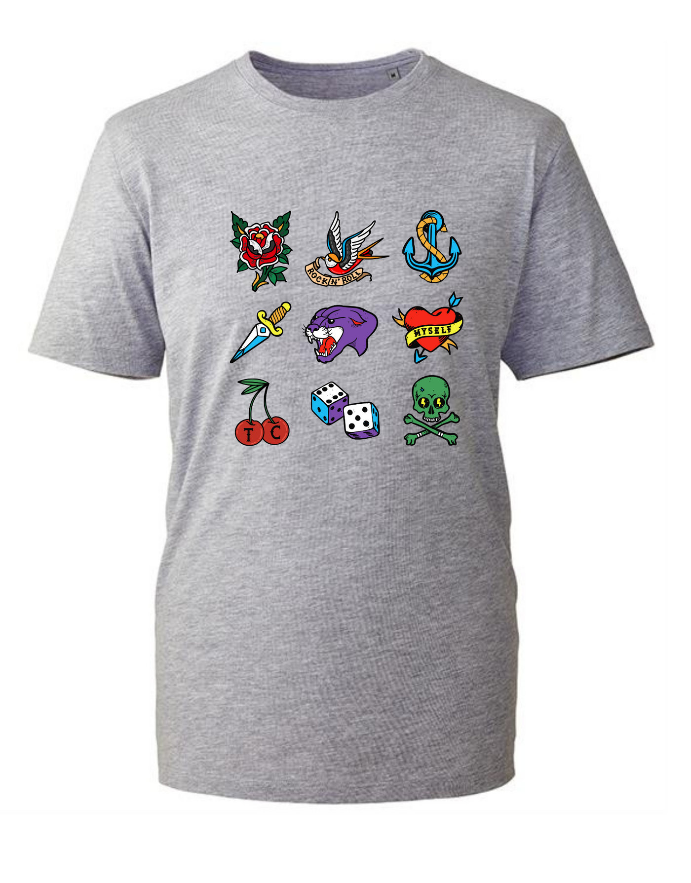 "Tattoo Flash" Unisex Organic T-Shirt