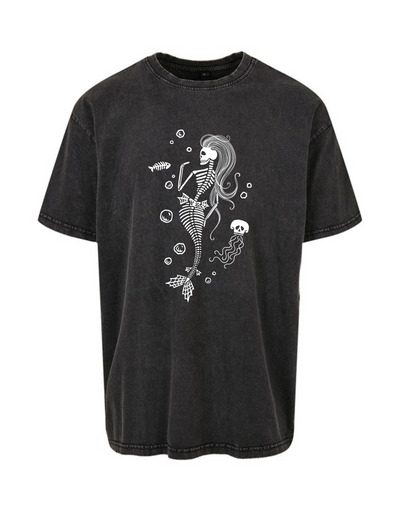 Skelemaid Unisex Acid Wash T-Shirt