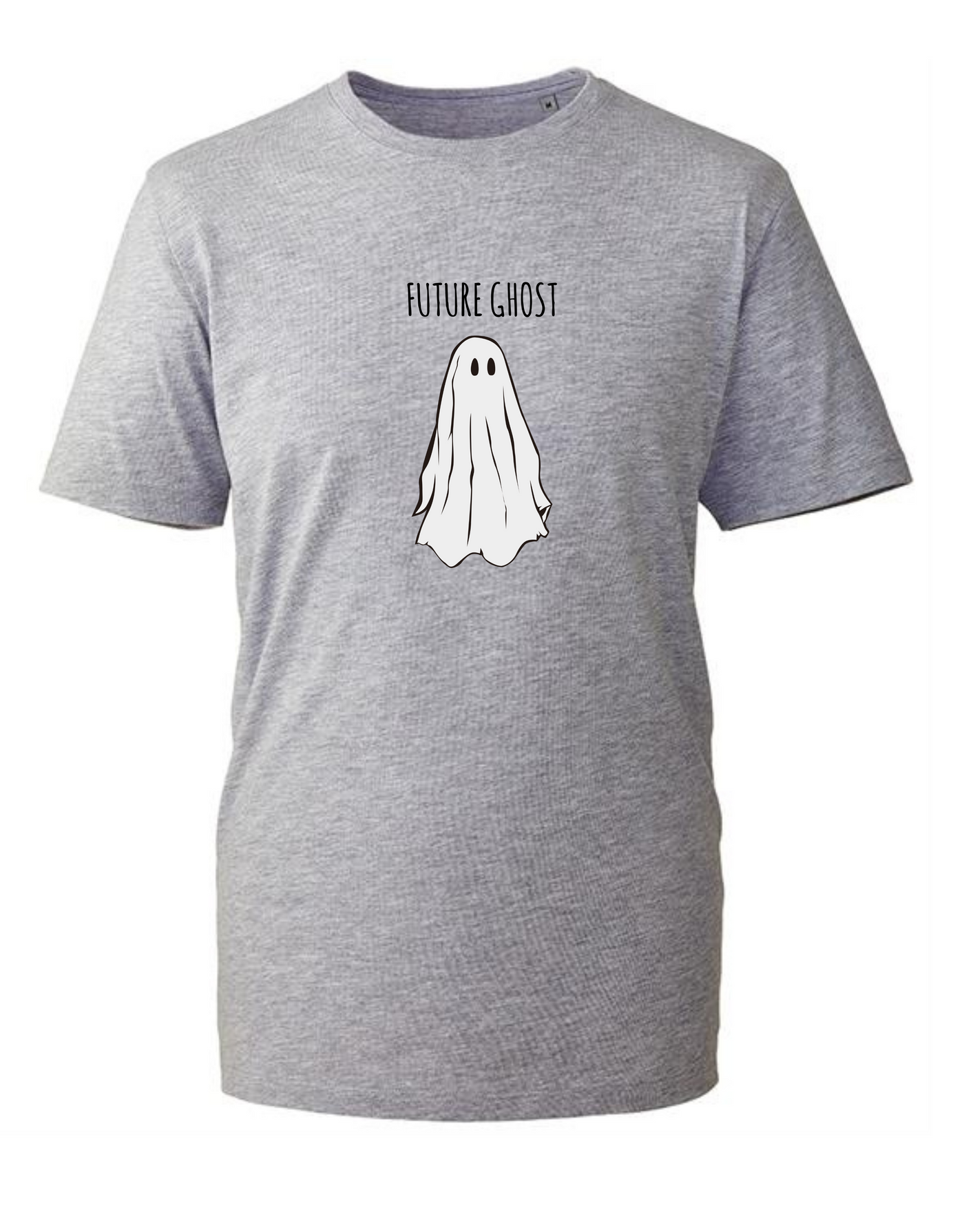 Light Grey "Future Ghost" Unisex Organic T-Shirt