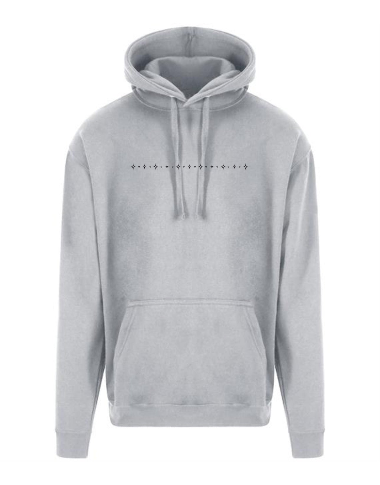 Light Grey "You're Too Close" Front & Back Printed Longline Unisex Hoodie