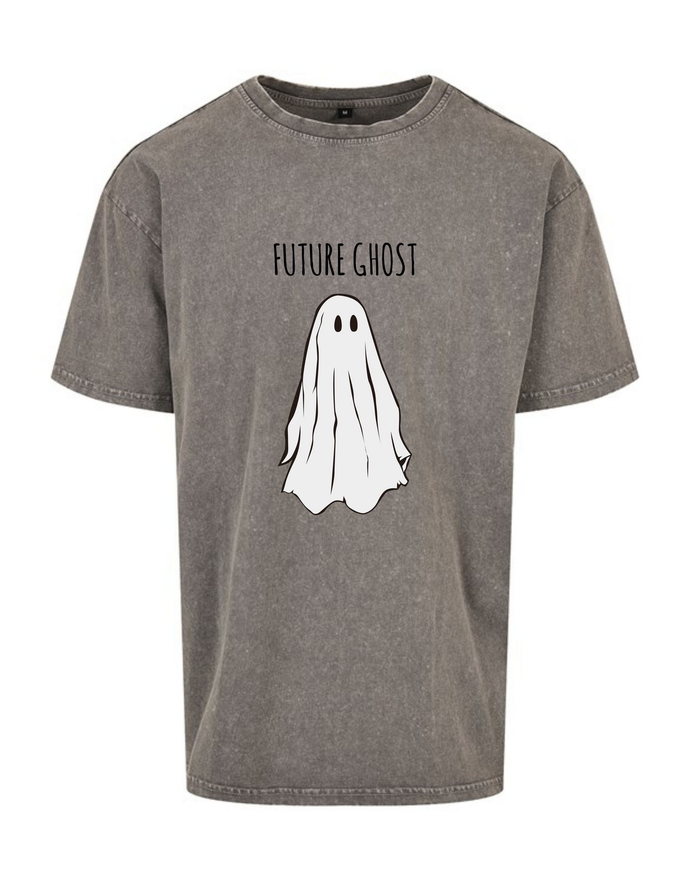 Charcoal "Future Ghost" Unisex Acid Wash T-Shirt