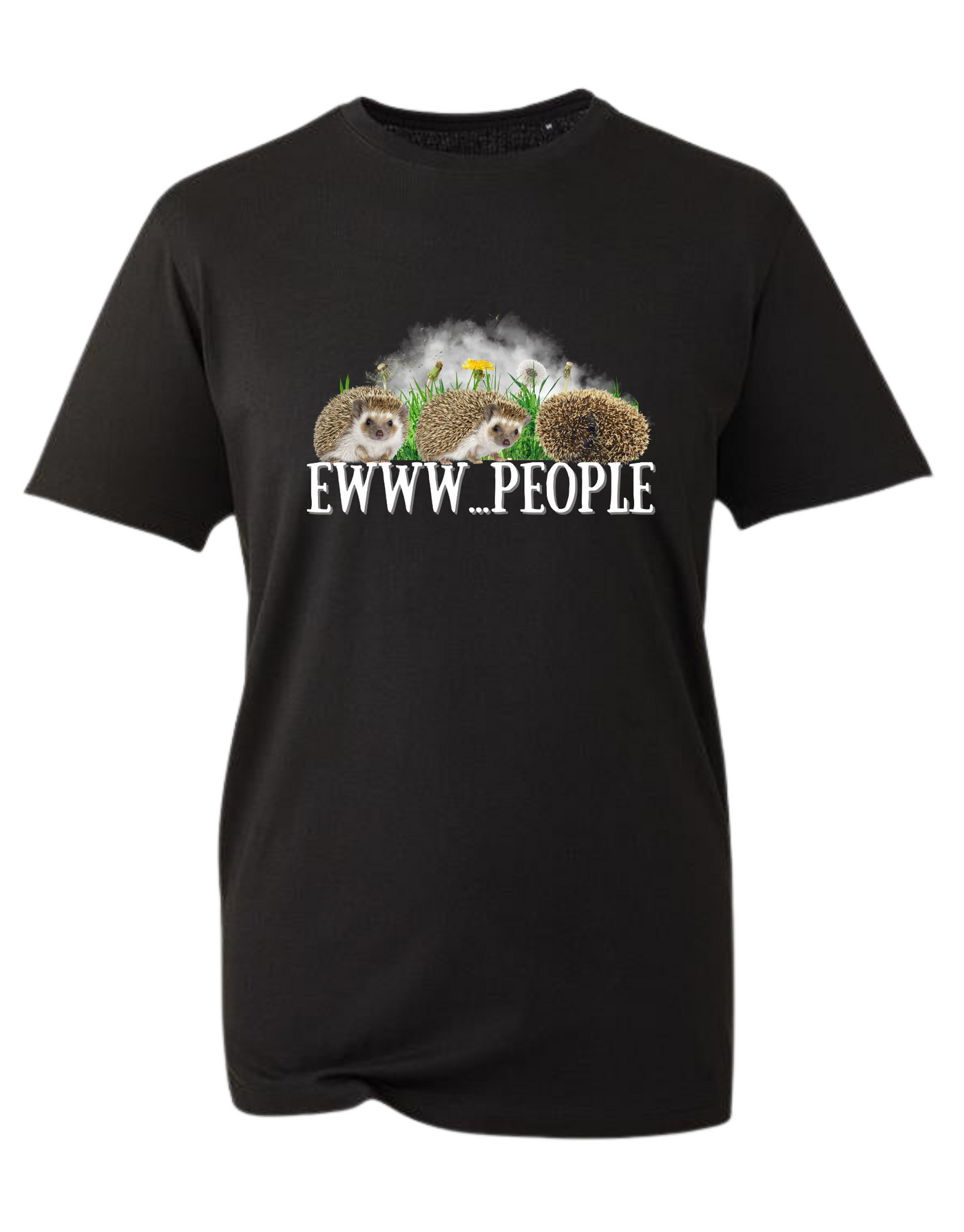 Black "Ewww...People" Unisex Organic T-Shirt