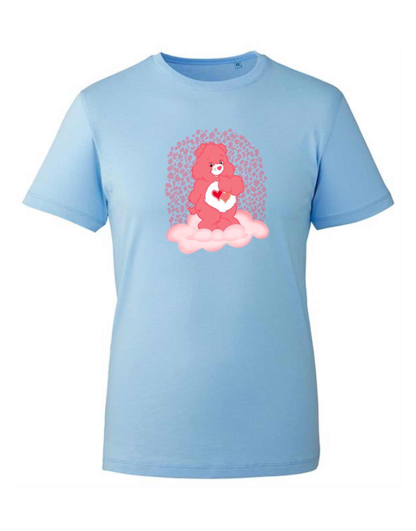 Light Blue Love Bear Unisex Organic T-Shirt