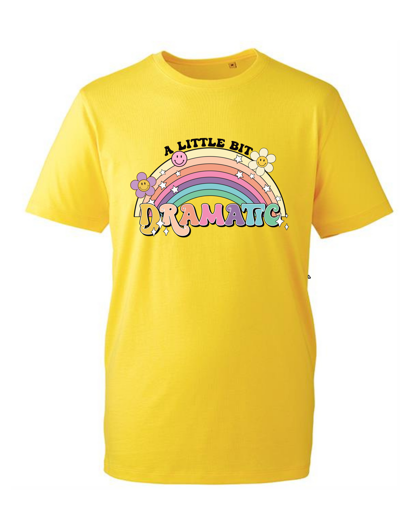 Yellow "A Little Dramatic" Unisex Organic T-Shirt