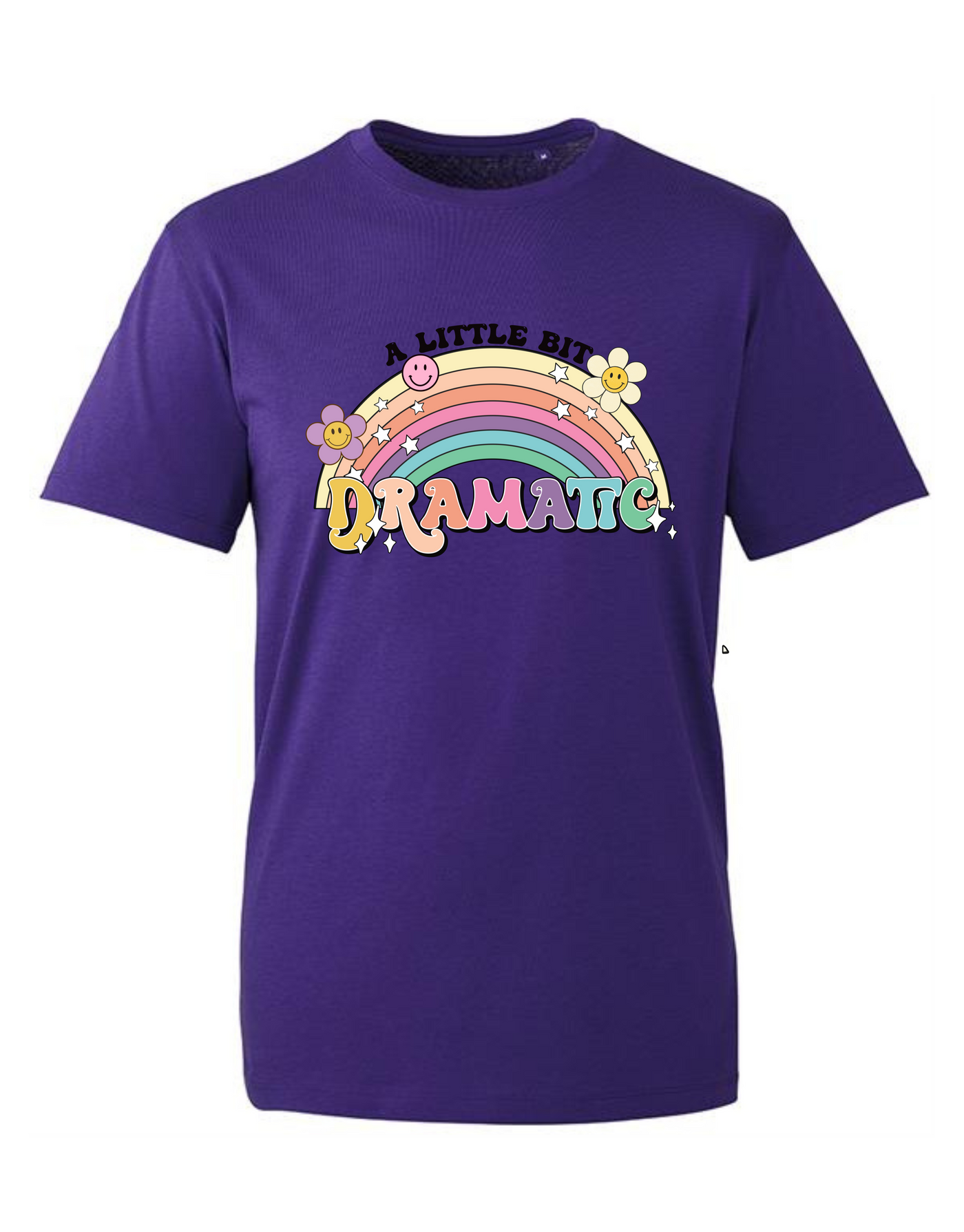 Purple "A Little Dramatic" Unisex Organic T-Shirt